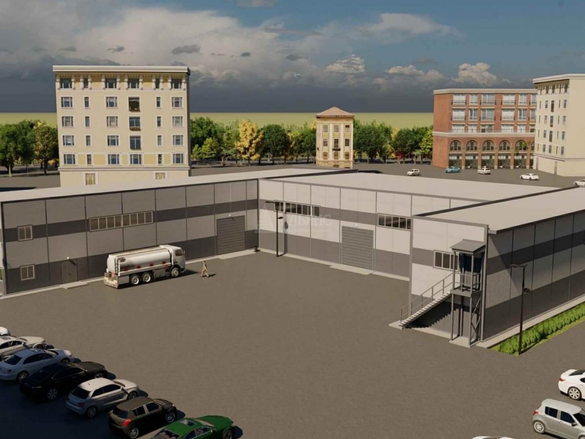 3D визуализация Производственное здание с АБК из сэндвич-панелей - фото 2