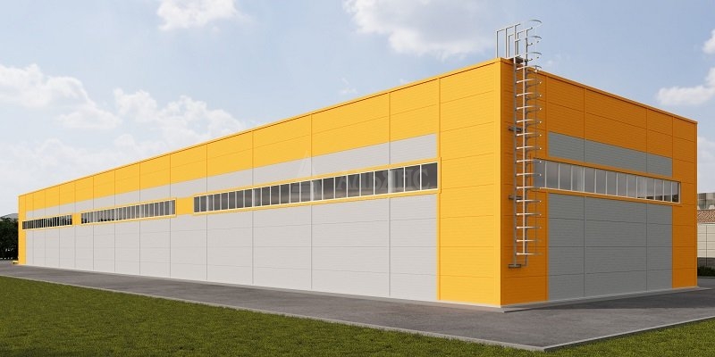 3D визуализация Склад из сэндвич панелей - фото 3