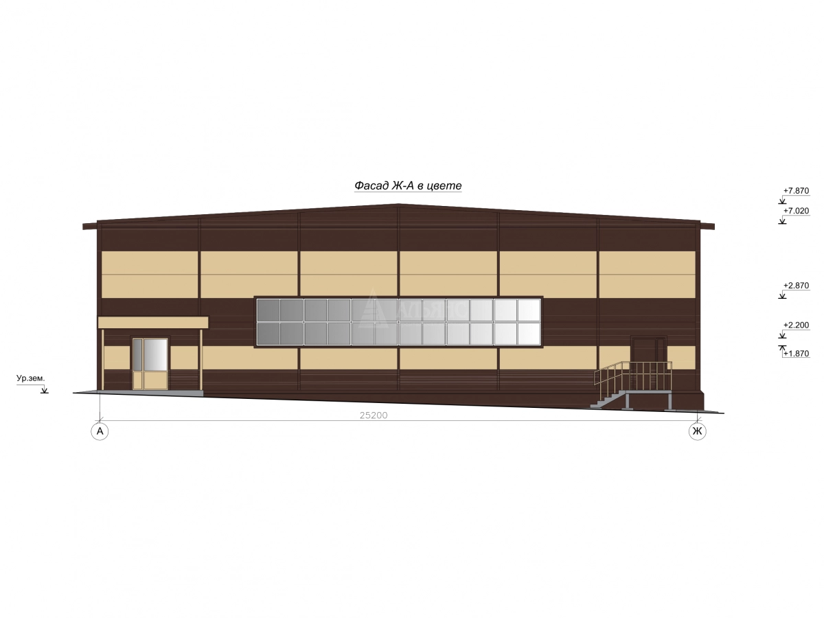 3D визуализация Магазин из сэндвич-панелей - фото 4